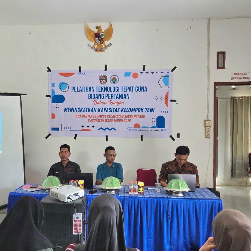 Pelatihan Teknologi Tepat Guna Tingkatkan Kapasitas Petani di Desa Benteng Lompoe
