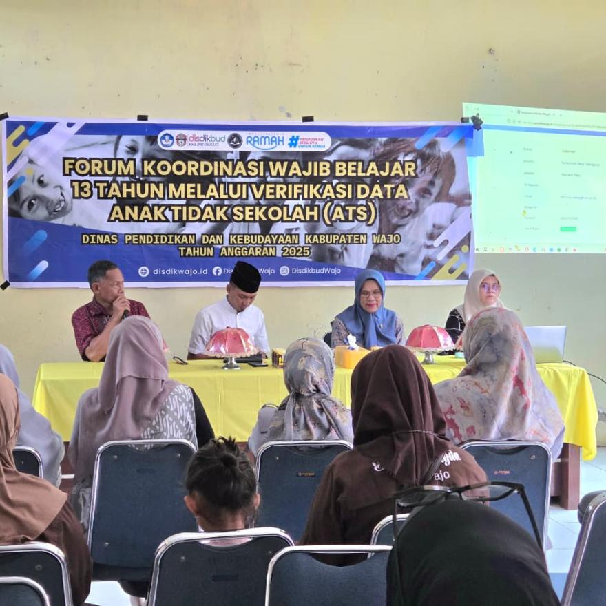 Forum Koordinasi Wajib Belajar 13 Tahun Digelar di Sabbangparu Verifikasi Data Anak Tidak Sekolah Ja