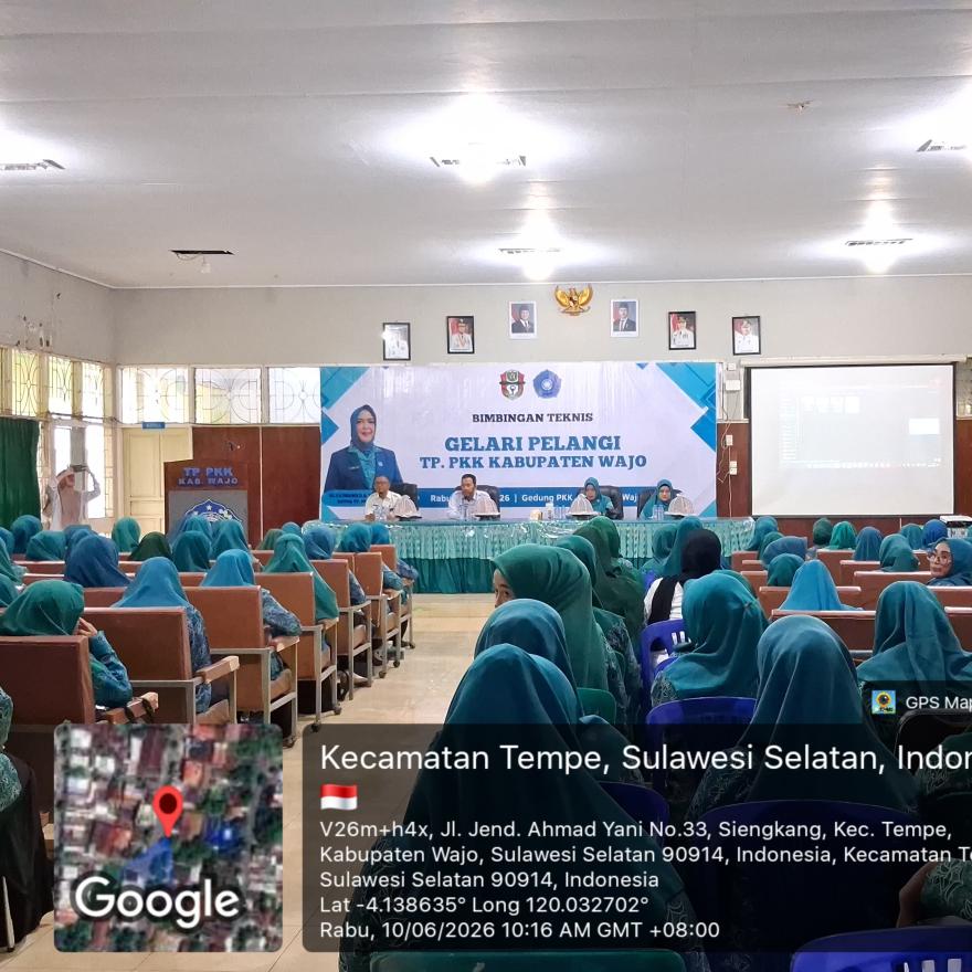 Tingkatkan Kreativitas dan Inovasi, TP-PKK Kabupaten Wajo Gelar Bimbingan Teknis Galeri Pelangi